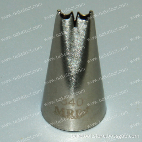 Stainless steel cake decorating flower piping nozzles with high quality#340